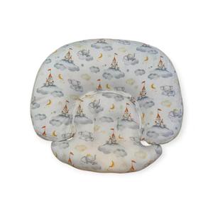 Coussin de berceau pour nourrissons axé sur le confort, avec coque amovible à fermeture éclair pratique pour soulager la pression sur le bras de la mère pendant l'allaitement - Product Image 3