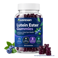 Bonbons Gommes à la Lutéine et à l'Ester de Myrtille SPL Marque Privée, Complément Vitaminique pour la Santé de la Vue