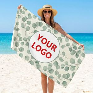 High Quality Free Design Logo Custom Print Fast Shipping Summer <b>Extra</b> <b>Large</b> Beach <b>Towel</b> - Product Image 1
