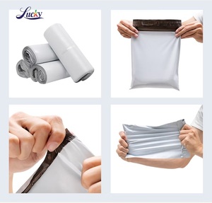 Tamaño 50*60cm impermeable blanco LDPE bolsas de correo autosellado ecológico reciclado 100% alta calidad Poly Courier bolsa de embalaje - Product Image 3