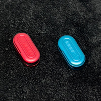 Slider Fidget Logam Haptic Push Pocket Gadget ADHD Anxiety Mini Magnetic Fidget Slider 3 Lapis Mainan Fidget dengan Suara Klik