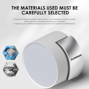 YB moderne rond LED Downlight plafonnier pour la maison 3000-6000K température de couleur corps en aluminium IP44 Installation de Surface fixe - Product Image 2