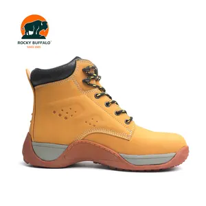 Rocky Buffalo Boa Qualidade Outdoor Caminhadas Sport Nubuck Leather Safety Shoes