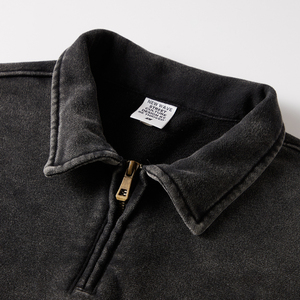 H5302 Novedades, Sudadera con Capucha Corta para Mujer, Diseño Personalizado, Cuello con Cremallera, Estilo Vintage Lavado - Product Image 4