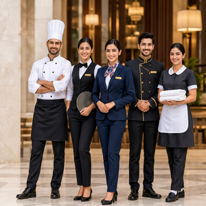 Uniformes de Hostelería al por Mayor, Fabricante de Telas Premium para Hoteles, Restaurantes y Resorts, Diseños Personalizados OEM - Product Image 1