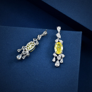 Joyería de diamantes de alto carbono S925 de alta calidad, pendientes de Zirconia con tachuelas de plata pura personalizados - Product Image 6