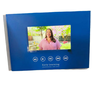 Brochure vidéo personnalisée avec écran LCD HD, carte de vœux éducative, livre vidéo numérique, promotion commerciale, éducation - Product Image 6