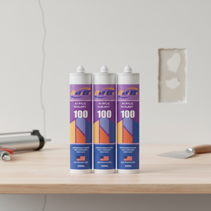 Colle adhésive <span class=keywords><strong>acrylique</strong></span> 300 ml pour l'étanchéité des portes et fenêtres en <span class=keywords><strong>bois</strong></span>, carrelage céramique, mastic <span class=keywords><strong>acrylique</strong></span> - Product Image 2