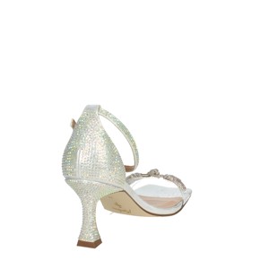 Sandali da donna neri alla moda in raso scarpe da sposa con 23825 a punta e punte squadrate - Product Image 3