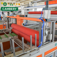 Machine d'emballage automatique de profil de colle froide de travail du bois pour les tissus de rouleau de papier de mélamine de PVC enduisant des machines d'emballage en bois