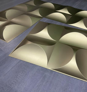 Precio barato buen servicio nuevo estilo interior decoración del hogar 3D pared Pvc Panel 500*1 500mm impermeable muestra gratis PVC 3D Panel de pared - Product Image 2