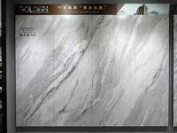 Tuile en céramique de marbre artificiel onyx Wharton 1200*2400mm, grande dalle en pierre frittée en porcelaine pour mur et sol de salon