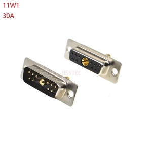 11w1 30A mạ vàng nam nữ cao hiện tại nối D-SUB Adapter hàn loại 10 + 1 cắm jack 11 vị trí cao điện - Product Image 2