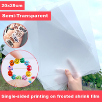 Feuilles de plastique rétractables pour artisanat papier thermorétractable pour artisanat enfants fabrication de bijoux à bricoler soi-même, 14,5x20cm