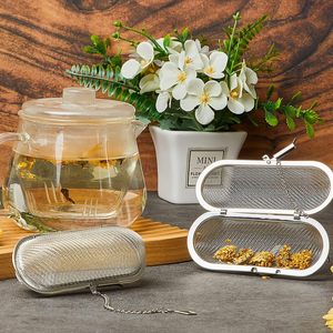 ชุดกรองชาแบบลูกบอลสแตนเลสทรงสี่เหลี่ยมพร้อมที่กดในตัว - Product Image 3