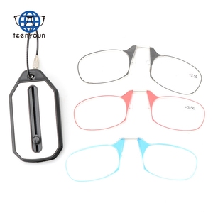 Teenyoun Wholesale Nose Clip <strong>Reading</strong> <strong>Glasses</strong> Lightweight TR90 Convenient Personalized Retro Personality <strong>Mini</strong> Eyewear Custom Logo - Product Image 2