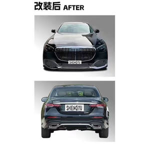 Kit de carrocería a precio de fábrica para Benz E W212 09-15 a <span class=keywords><strong>W213</strong></span> estilo Maybach sin corte con parachoques delantero y trasero y rejilla y capó - Product Image 4