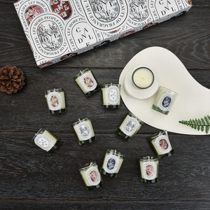 Ensemble de 12 mini bougies parfumées en verre multi-parfums, bougies en cire de soja sans fumée pour la décoration de table et les cadeaux - Product Image 5