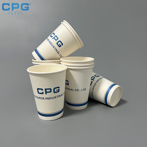 Premium Wholesale 16oz Ripple Wall Compostable Paper Cups <b>PLA</b> Lined Heat Resistant Coffee Cups for Vending Machine - Product Image 1