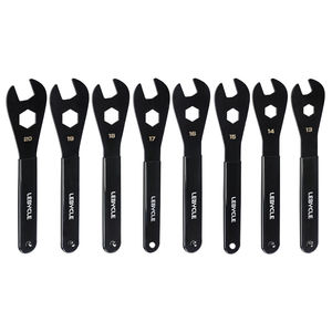 ประแจหัวแหลมสำหรับดุมล้อจักรยานเสือภูเขาและจักรยานเสือหมอบ LEBYCLE ขนาด 13/14/15/16/17/18/19/20/21/22/23/24/26/28 มม. ประแจซ่อมดุมล้อแบบปลายเปิด - Product Image 1