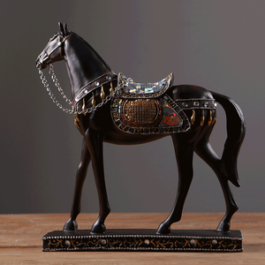 Bán Buôn Hot Bán Động Vật Trang Trí Nội Thất Phụ Kiện Polyresin Phi Nước Đại Ngựa Trang Trí - Product Image 5