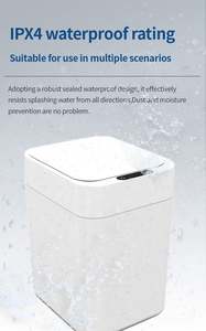 Poubelle intelligente compatible avec les poubelles automatiques Home Motion, poubelle électrique à capteur nordique - Product Image 5