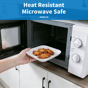 Assiettes carrées personnalisées pour fêtes, desserts, salades, collations, apéritifs, pour restaurant, pique-nique, camping - Product Image 5