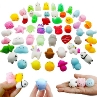 Ensemble de 30 jouets en TPR souple à presser, formes d'animaux mignons, jouets anti-stress pour enfants