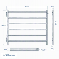 Panneaux de clôture pour bétail galvanisés YC Premium, anti-rouille, panneaux de clôture pour enclos à bétail, panneaux de clôture continus pour bétail, adaptés aux conditions météorologiques extrêmes