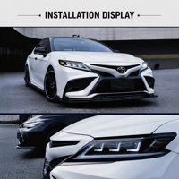 Ensemble de phares modifiés pour Toyota Camry 2018-2023, mise à niveau haute performance avec lentille laser et feux de jour à LED