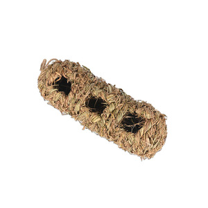 Nichoir à oiseaux en paille fait main, rectangulaire, à trois trous, décoration de jardin suspendue pour oiseaux, origine Fujian - Product Image 5