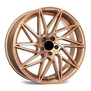 Rueda de aleación forjada de 1 pieza de lujo personalizada <span class=keywords><strong>GTR</strong></span> Gold Multi-Spoke 5x5x120 112 Rueda forjada 35mm Nueva aleación de aluminio - Product Image 3