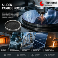 Mortier Réfractaire au Carbure de Silicium SiC 98,5% pour Matériaux Réfractaires Coulés et Meubles de Four – Approvisionnement Industriel en Vrac Direct Usine