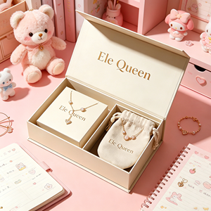 High End Magnetic Closure Rectangle Jewelry Box Set Custom Logo Bracelet Necklace Eco-friendly Paper Box <b>Gift</b> Packaging <b>Boxes</b> - Product Image 6
