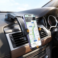 Support de téléphone universel pour voiture à gravité, rotatif, magnétique, avec verrouillage automatique, fixation sur grille d'aération, compatible avec les téléphones mobiles de 4,7 à 7 pouces