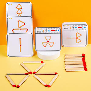 Juego de rompecabezas Montessori, juguetes de madera DIY, juego de mesa de geometrí<span class=keywords><strong>a</strong></span> matemática, juego de pensamiento, entrenamiento lógico, juguetes educativos para niños - Product Image 4