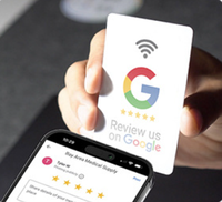 Tarjeta de Agradecimiento de Google INS, Tarjetas de PVC para Negocios de WhatsApp y TikTok, Letrero para Redes Sociales, Etiqueta NFC RFID, Etiqueta Adhesiva de Papel