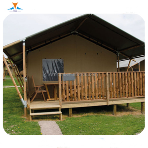Outdoor Dubbele Lagen Dak Pvc/Cava Materiaal Luxe Glamping Hut Tent Gebruikt Voor Kamp - Product Image 4