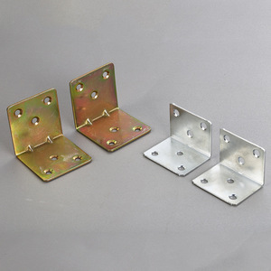 Support d'angle renforcé en fer Kai Shun de type L 50x50mm pour étagère, connecteur de meuble - Product Image 3