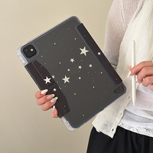Custodie per <span class=keywords><strong>iPad</strong></span> <span class=keywords><strong>Apple</strong></span> di 11a Generazione con Stelle su Sfondo Nero in Stile Ins Fashion, Compatibili con <span class=keywords><strong>Pro</strong></span> <span class=keywords><strong>12.9</strong></span>/mini6, Funzione Anti-caduta - Product Image 5