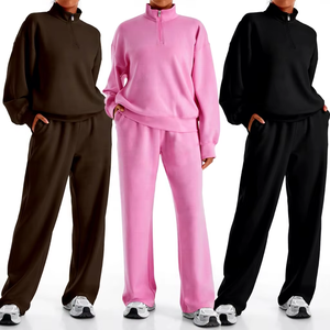 Women <strong>Sets</strong> <strong>Plus</strong> <strong>Size</strong> Half Zipper Sweatshirts Winter Fleece Tracksuit 2 Piece Women Hoodies <strong>Set</strong> Oversized <strong>Jogger</strong> <strong>Set</strong> Women - Product Image 1