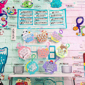 Minrong Nuevo Juguete Electrónico con Patrón de Dibujos Animados, Juego de Presionar Rápido, Juguete Antiestrés de Plástico, Burbuja Educativa <span class=keywords><strong>Versus</strong></span> Unisex 0-24 - Product Image 3