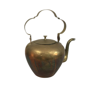 Designer <b>Handle</b> Tea Kettle Table Decorative Kettle Teapot Handcrafted Metal Kettle for Restaurants and Cafe - Product Image 1