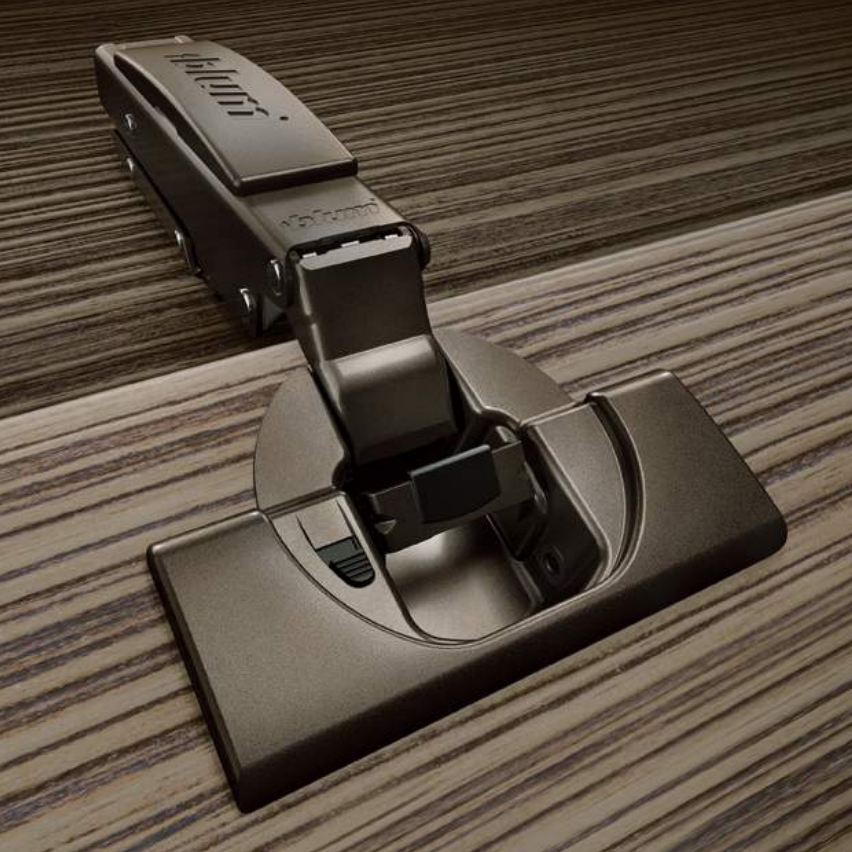 Bblum 107° Agate Black Series Modern Cabinet Door Buffer Hinges Furniture Damping Soft Close Hinge for Wardrobes Hotels