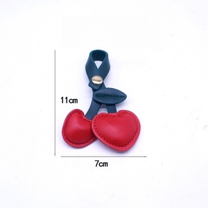 Girls Fashion Fruit Clothing Accessory Easy Wearing Women Bag Charm Promotion Gift Portable PU <b>Leather</b> Cartoon Cherry <b>Keychains</b> - Product Image 6
