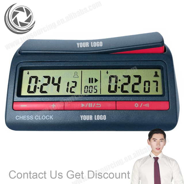 Custom Logo on Chess Timer Digital Chess Timer Count up Down Timer With Clock Board