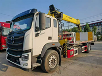 Camion-grue HOWO 6X4 fiable avec grue de 10 tonnes en option, moteur Weichai, largement utilisé pour la construction