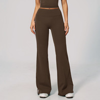 Pantalon long ample taille haute sans coutures pour femme, effet ventre plat, coupe 3D, idéal pour le quotidien, la course, le sport, le fitness et le yoga