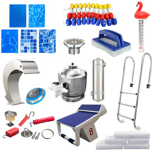 Kit complet d'accessoires pour <span class=keywords><strong>piscine</strong></span> : Pompe, filtre, éclairage LED IP68, skimmer, échelle, jets, drain principal, départ <span class=keywords><strong>de</strong></span> <span class=keywords><strong>piscine</strong></span>, kit <span class=keywords><strong>de</strong></span> chutes d'eau - Product Image 1