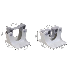 Pince à balai <span class=keywords><strong>et</strong></span> serpillière, support <span class=keywords><strong>de</strong></span> balai robuste, fixation murale, auto-adhésive, pas <span class=keywords><strong>de</strong></span> perçage, support <span class=keywords><strong>de</strong></span> pelle à poussière pour la maison - Product Image 2